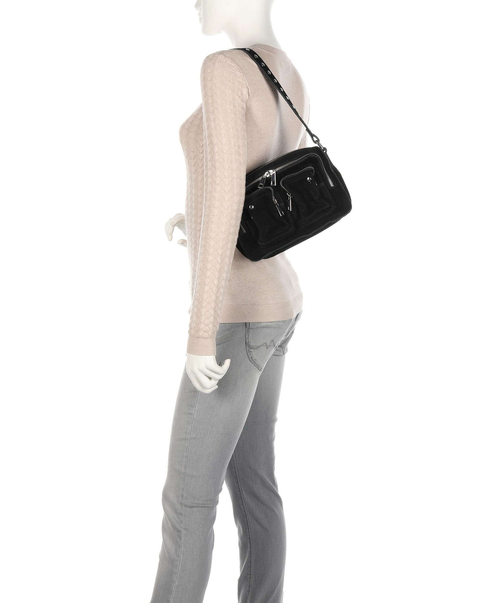 Núnoo Suede Ellie Shoulder bag black