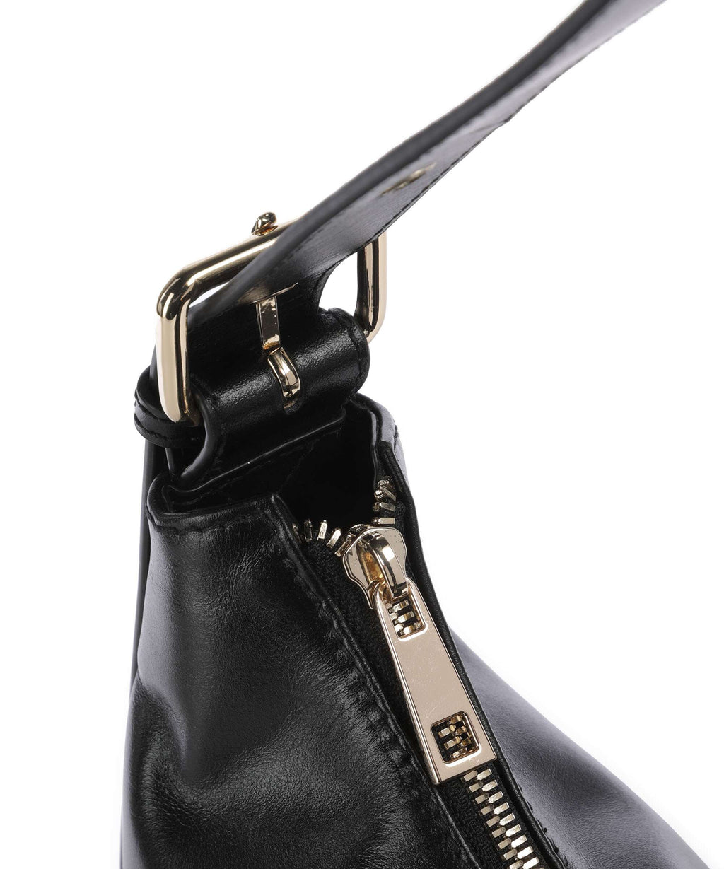 Núnoo Italian Leather Rio Buckle Hobo bag black