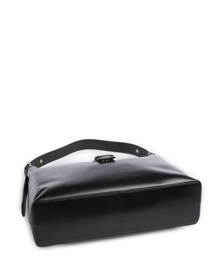 Núnoo Italian Leather Rio Buckle Hobo bag black
