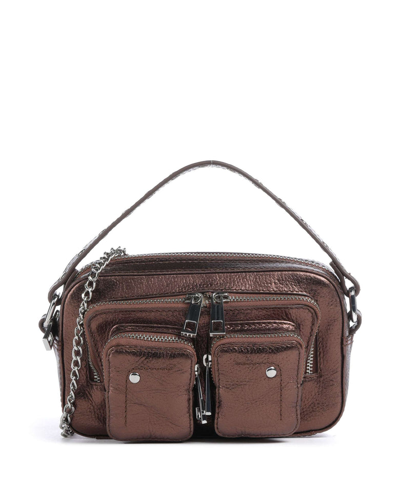 Núnoo Metallic Helena Crossbody bag brown