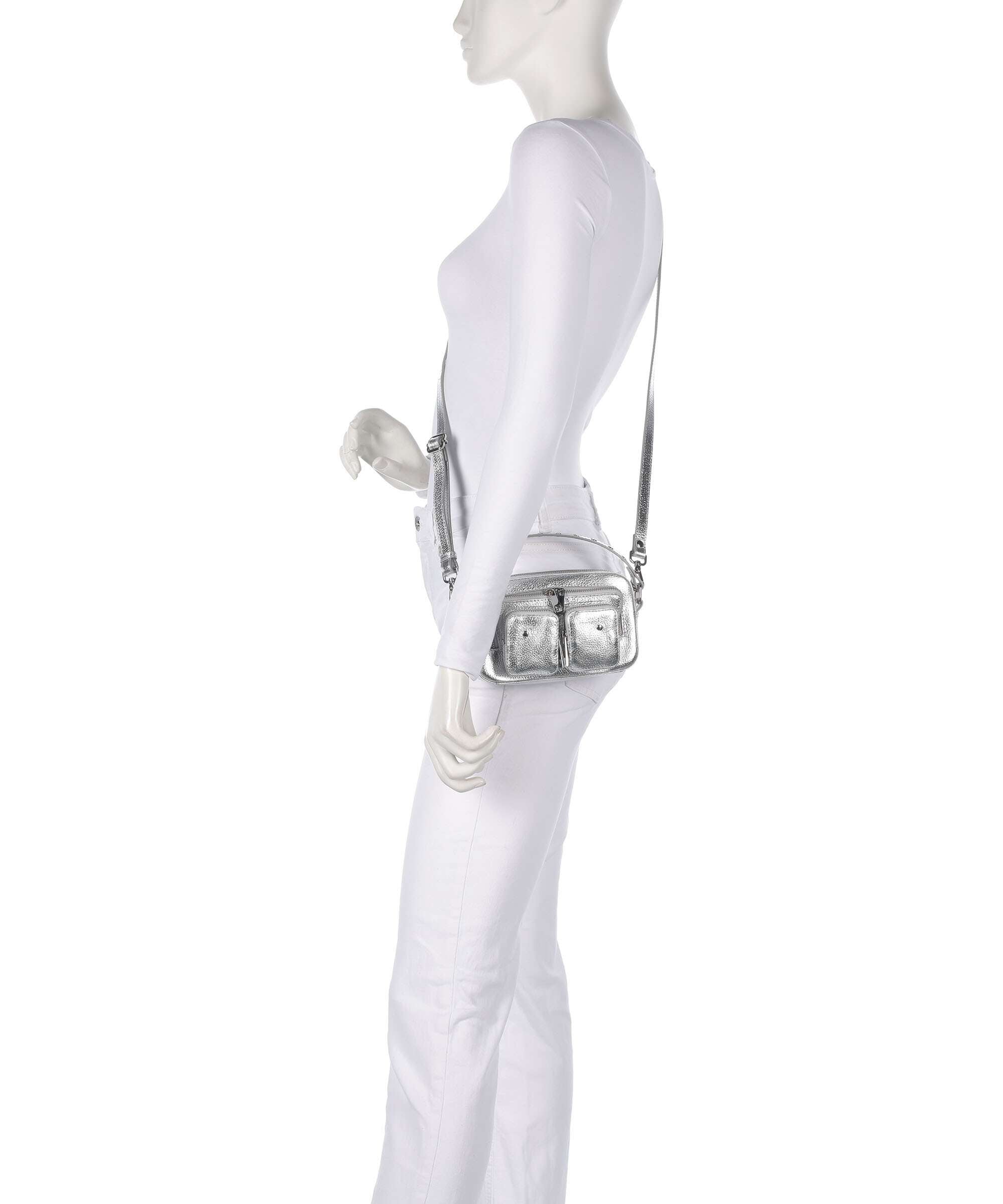 Núnoo Metallic Helena Crossbody bag silver