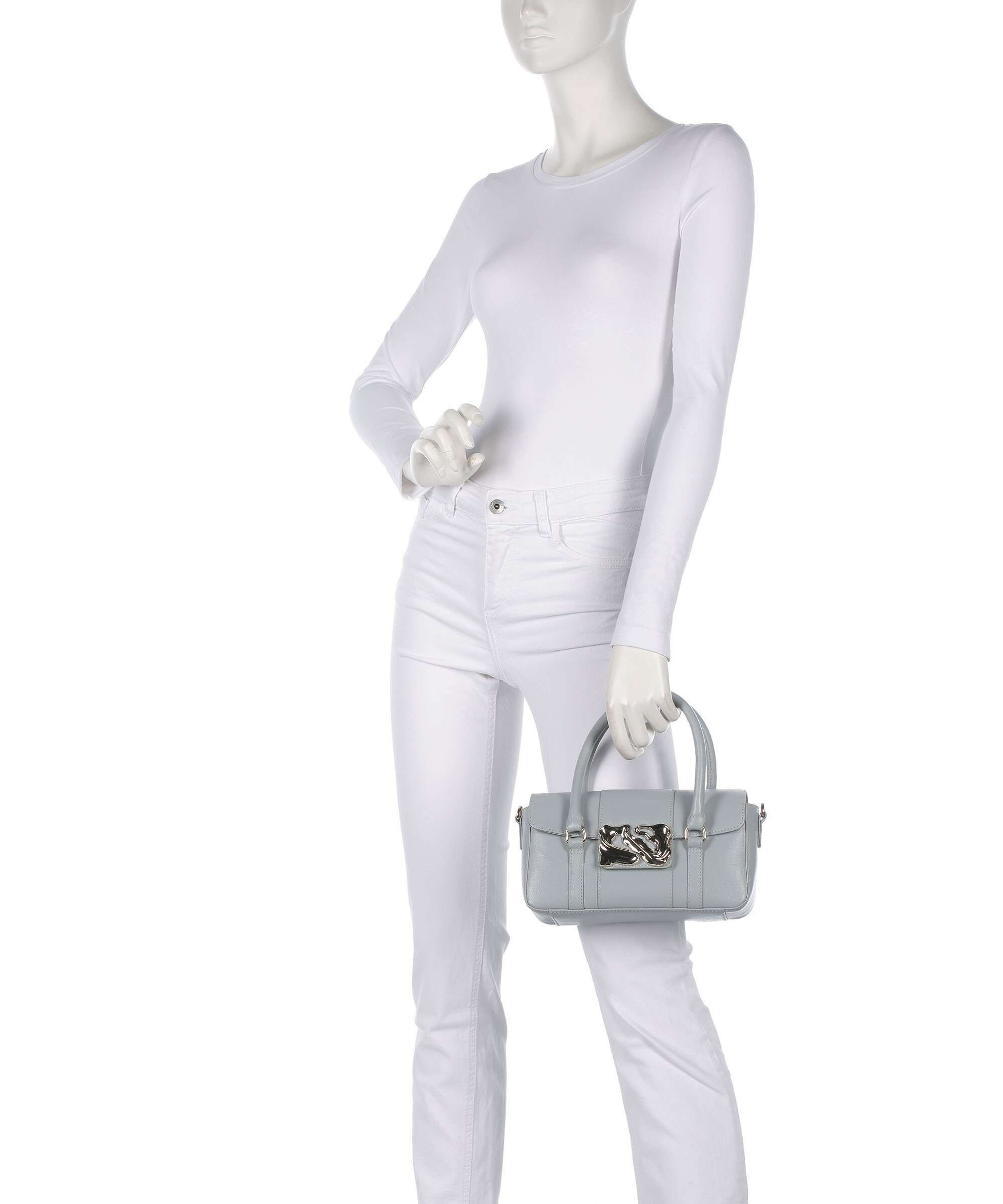 Núnoo Florence Small Maggie Icon Handbag light grey