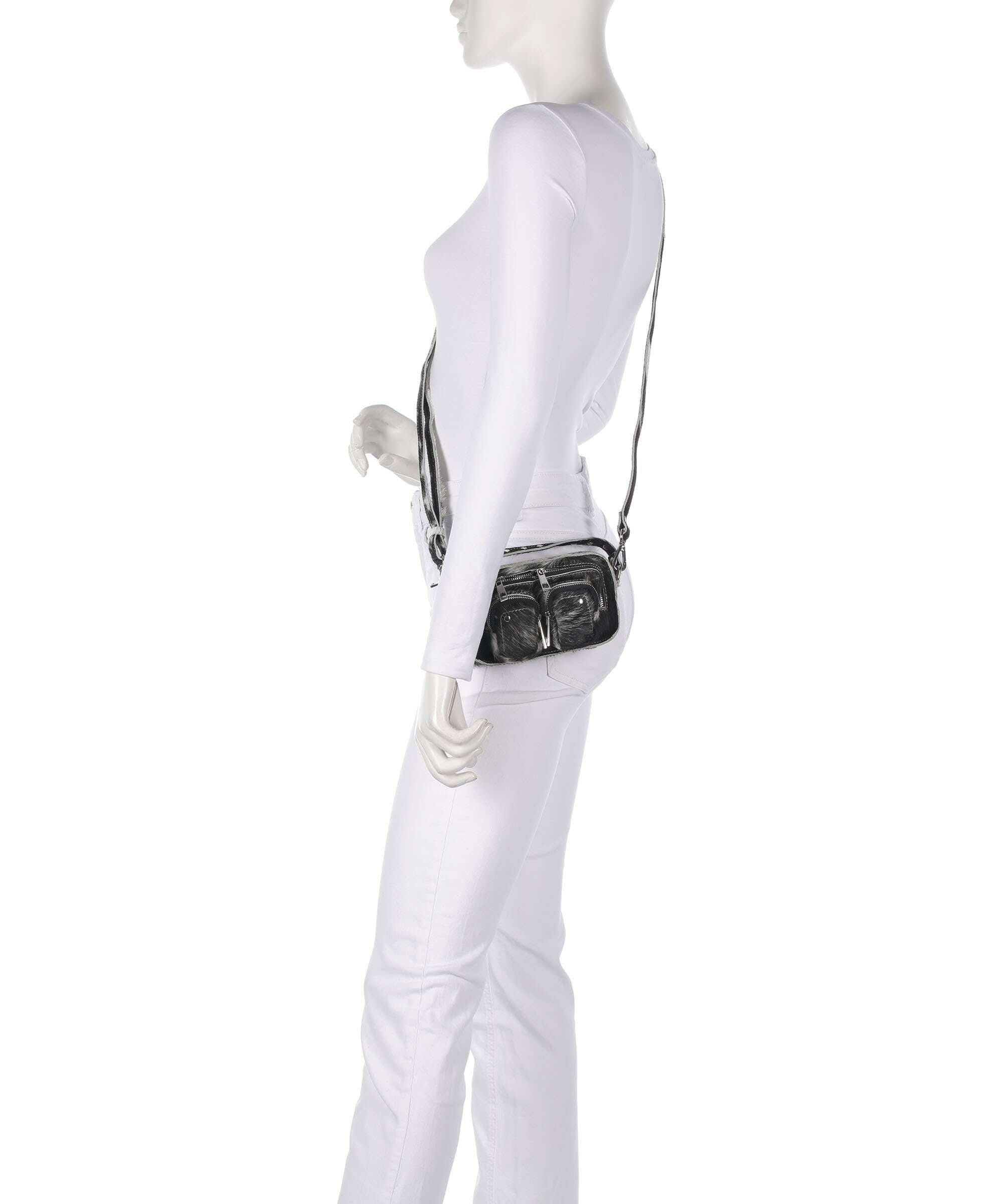 Núnoo Helena Crossbody bag black/white