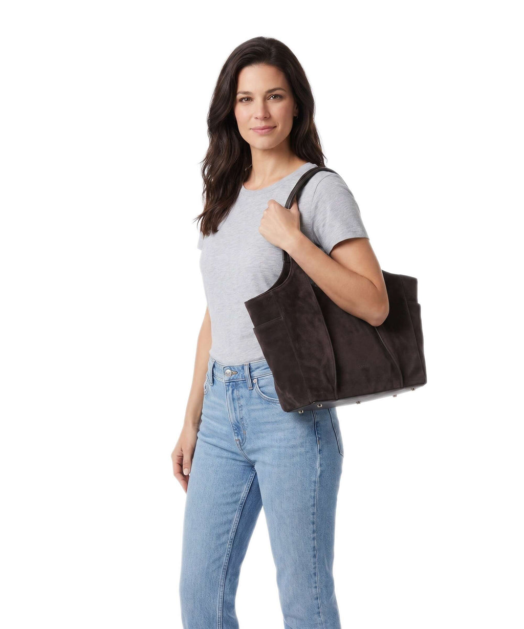 Kazar Seine Tote bag dark brown