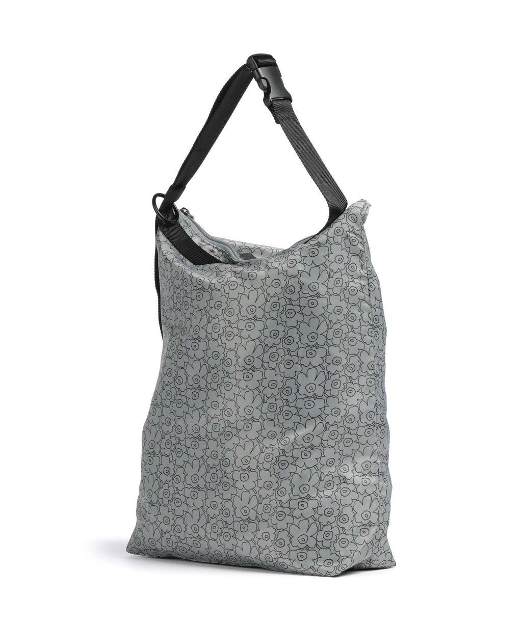 Marimekko Neat Unikko Piirto M Hobo bag grey/black