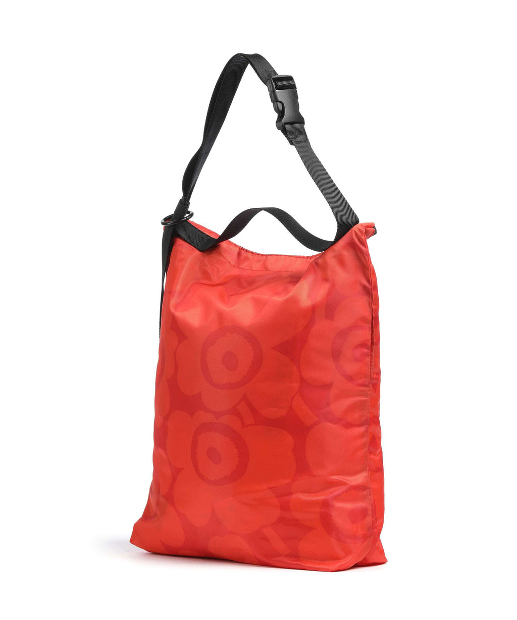 Marimekko Neat Unikko M Hobo bag red