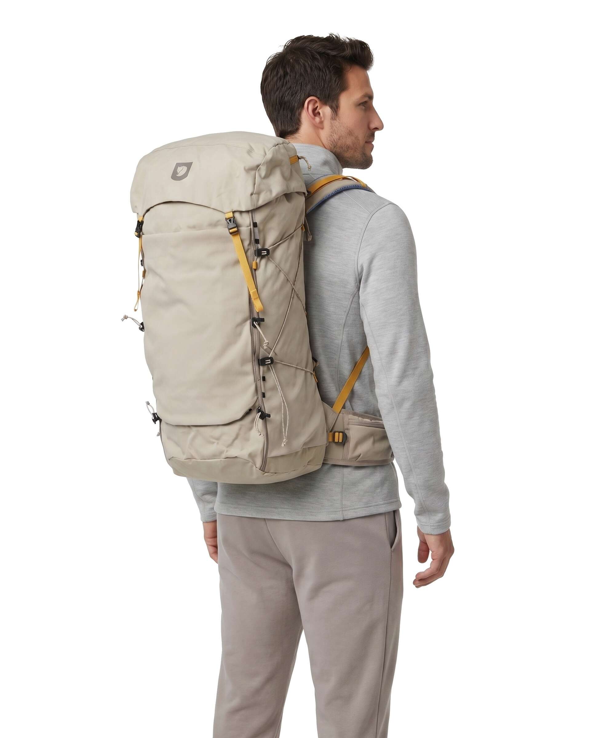 Fjällräven Kajka X-Lätt 45 M/L Trekkingrucksack Vinylon fossil