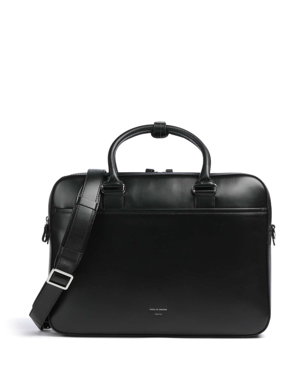 Tiger of Sweden Burin Briefcase black