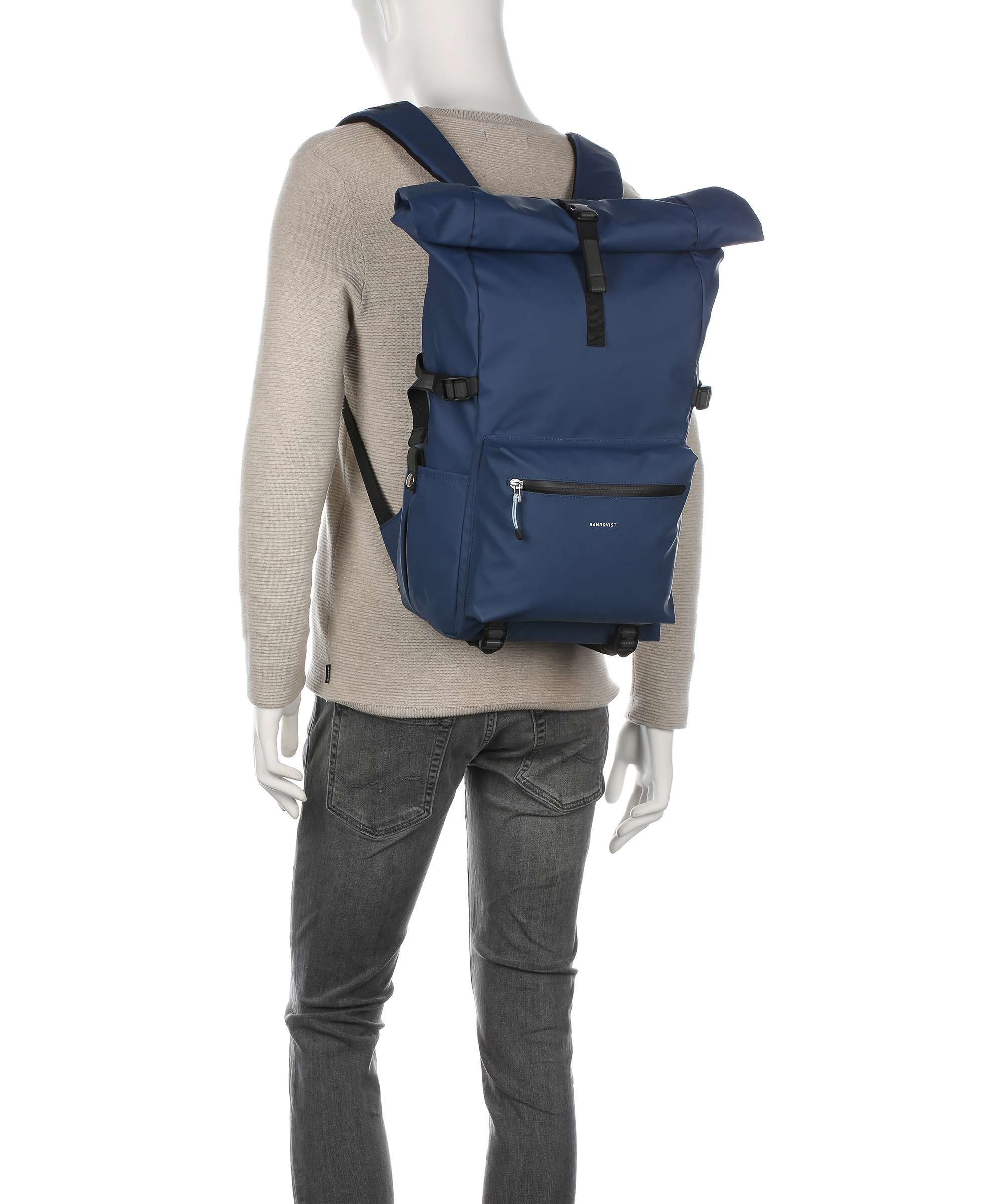 Sandqvist Stream Ruben 2.0 Rolltop backpack black