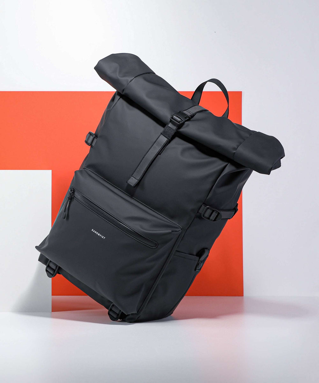 Sandqvist Stream Ruben 2.0 Rolltop backpack black