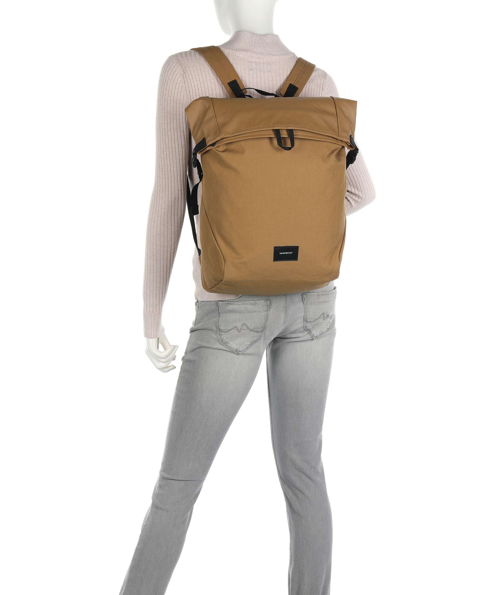 Sandqvist Ground Alfred Rolltop backpack black