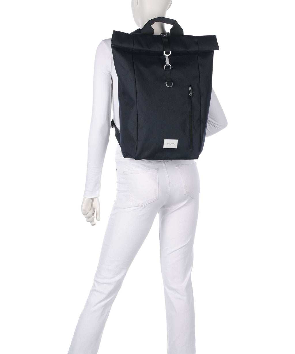 Sandqvist Ground L Rolltop backpack navy