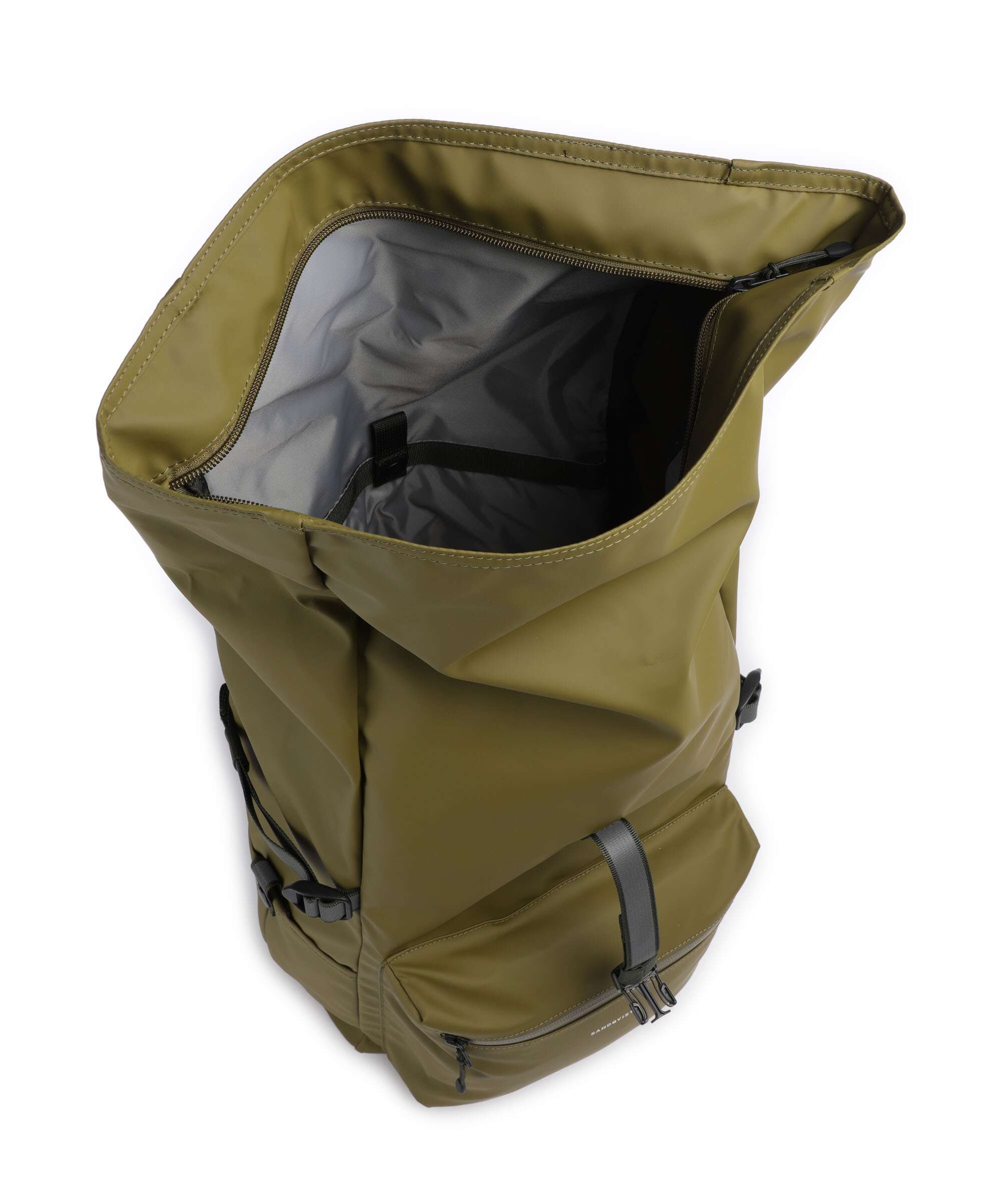 Sandqvist Stream Ruben 2.0 Rolltop backpack moss green