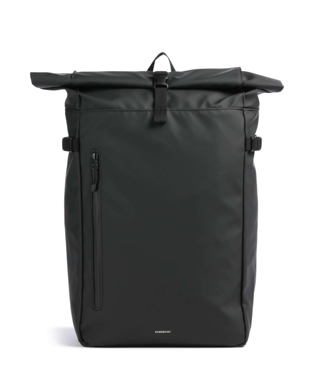 Sandqvist Stream L Rolltop backpack black
