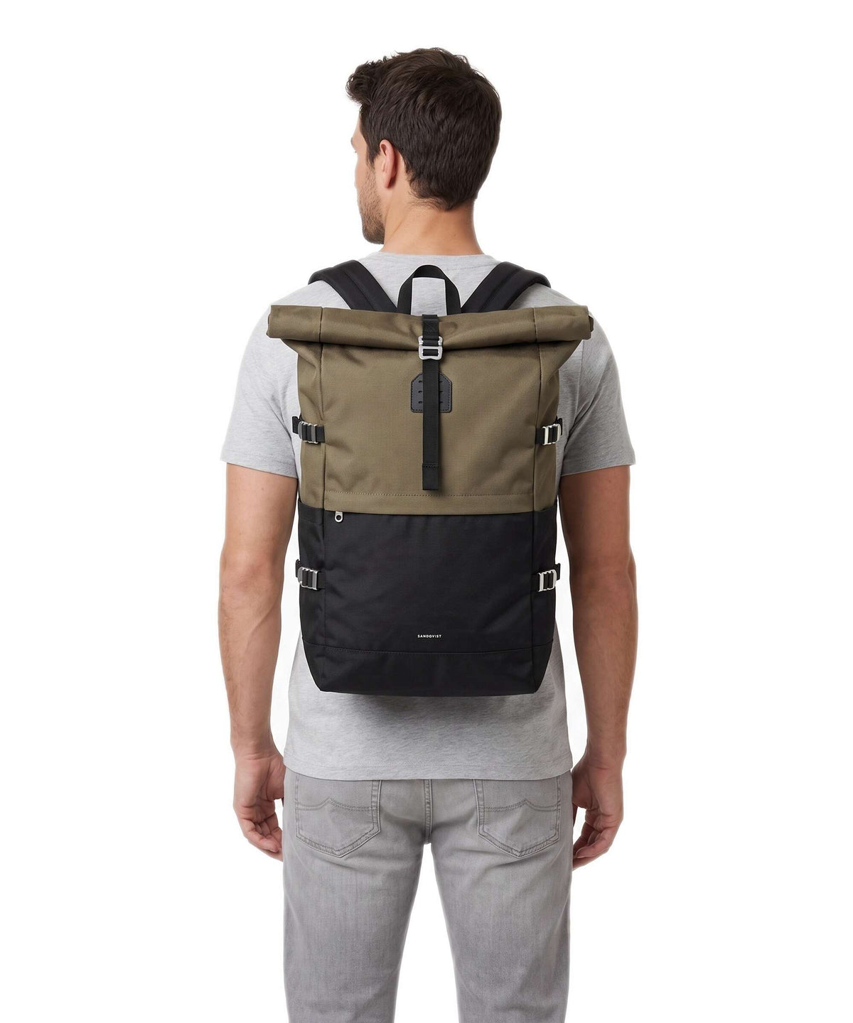 Sandqvist Icon L Rolltop backpack multi olive