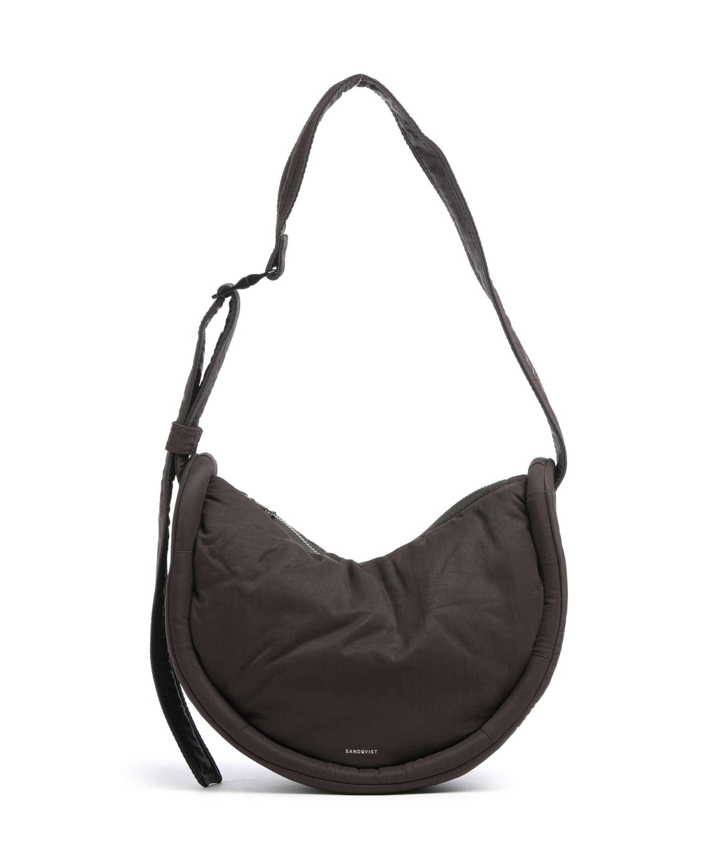 Sandqvist Curve Mini Shoulder bag dark brown
