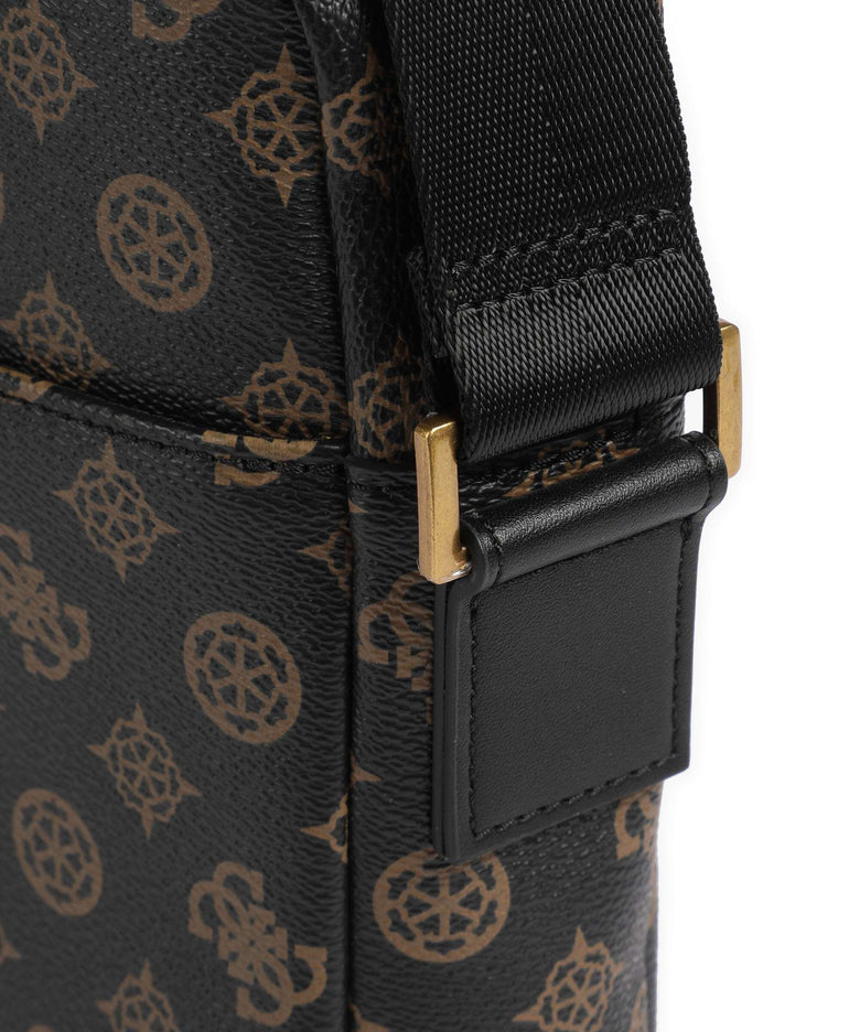 Guess Torino Eco Crossbody bag dark brown/ochre