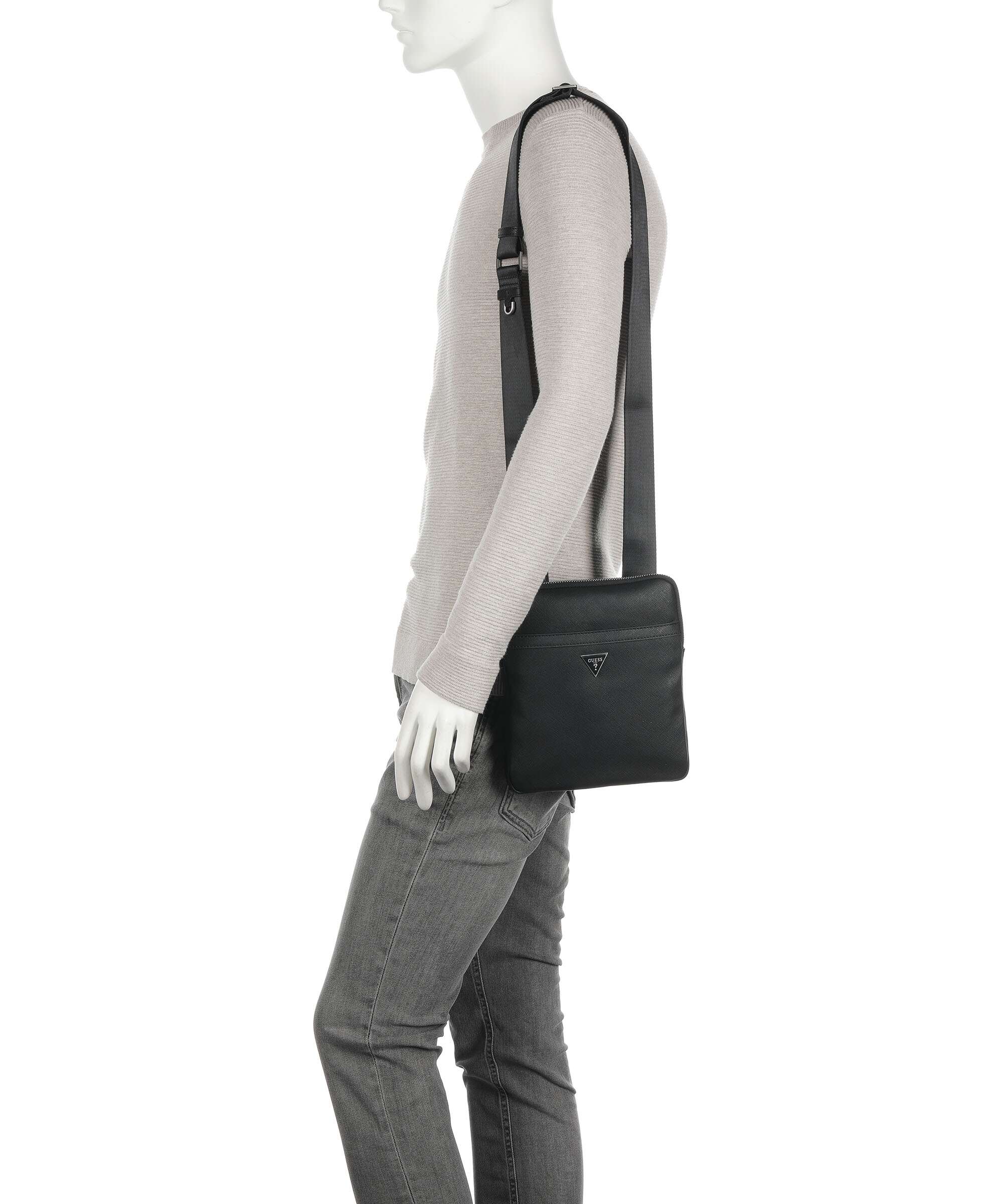 Guess Certosa Eco Crossbody bag black