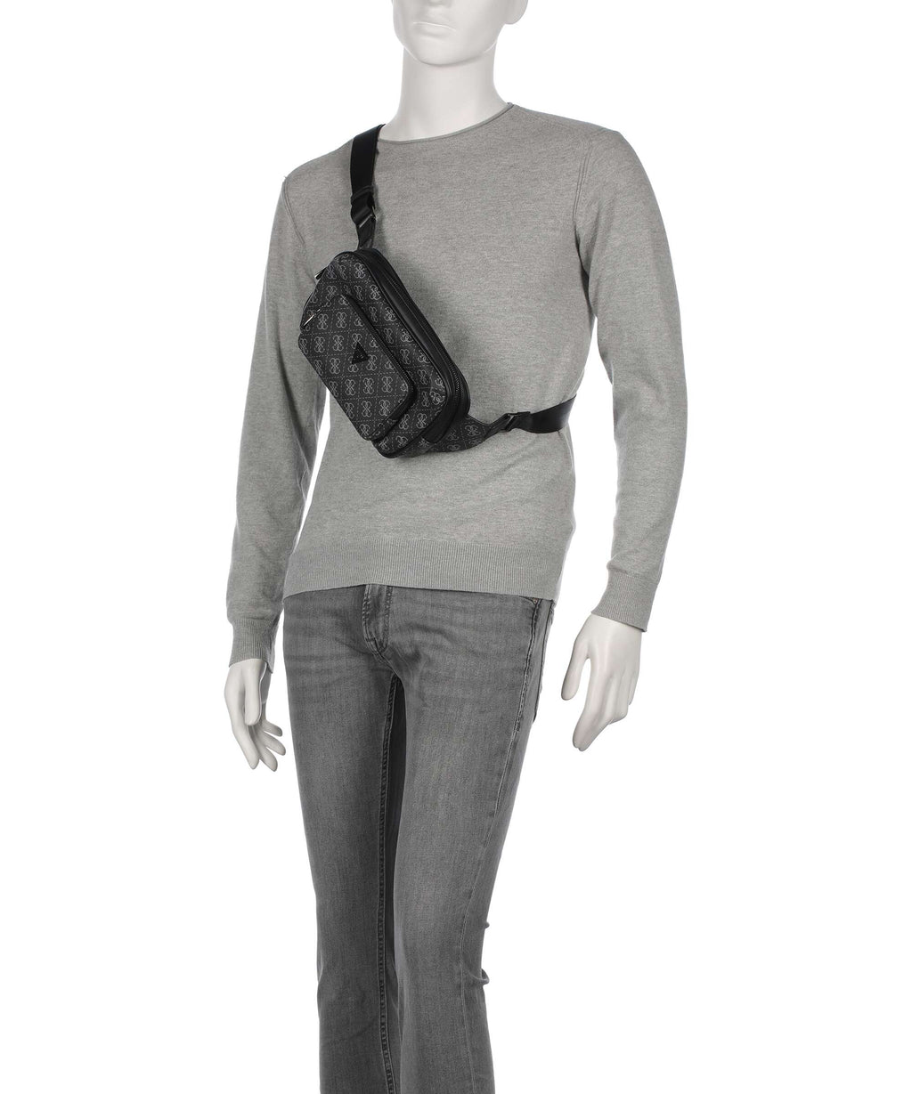 Guess Milano Medium Belt bag dark black