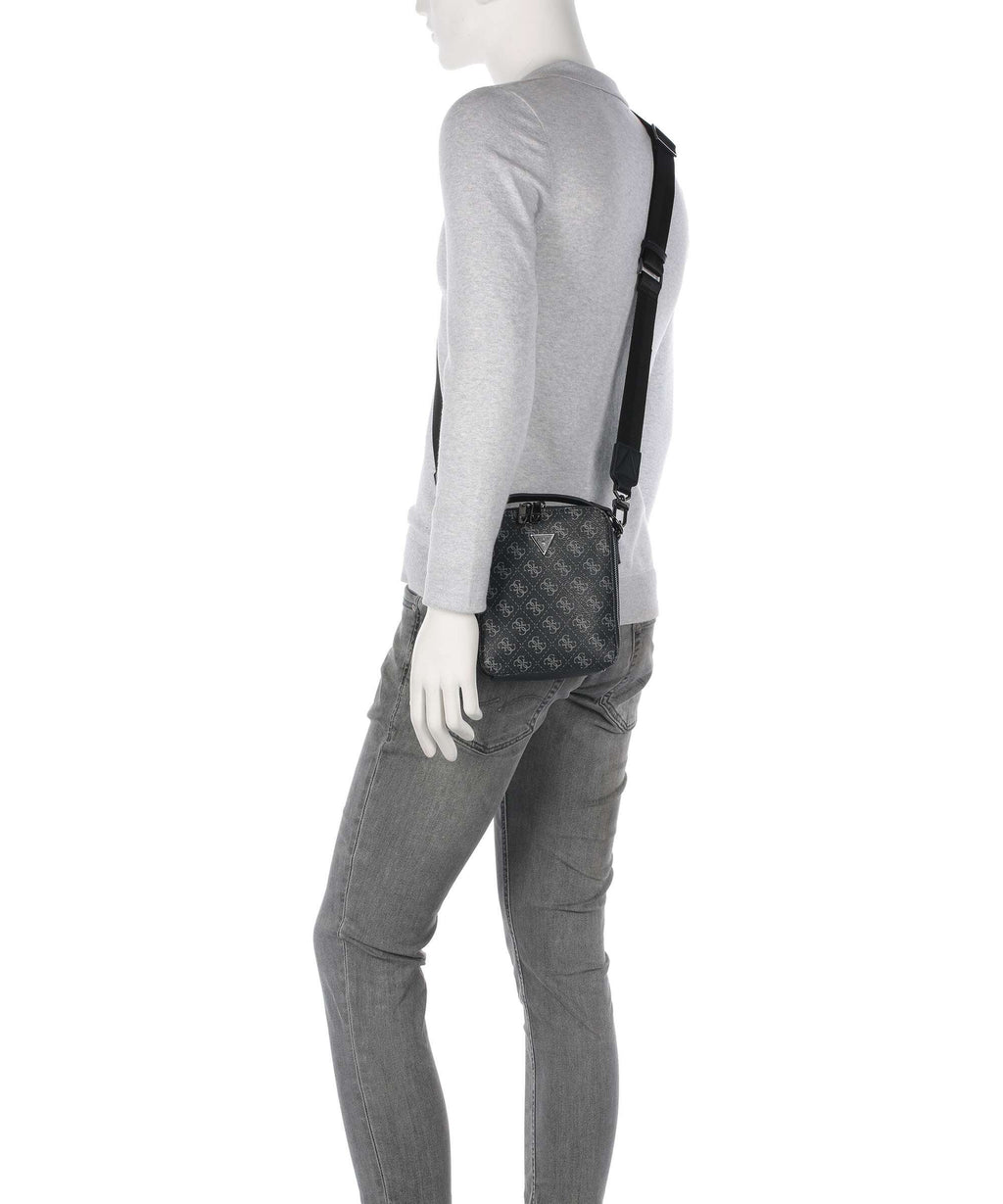 Guess Torino 4G Eco Crossbody bag dark black