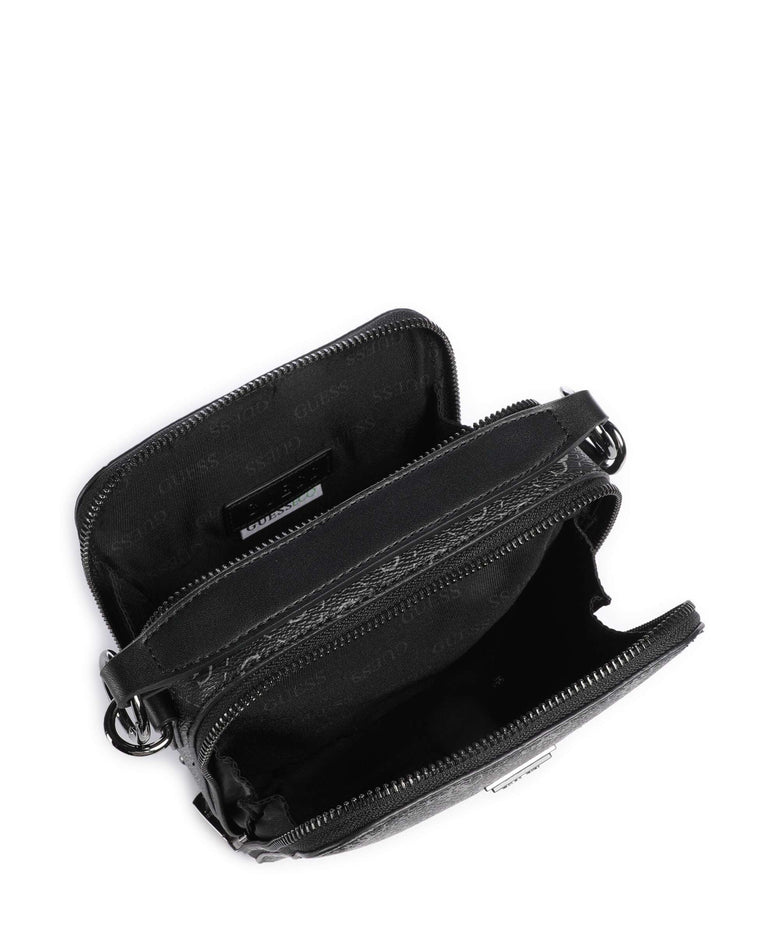 Guess Torino 4G Eco Crossbody bag dark black