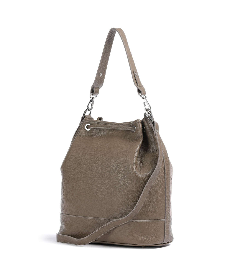 Maison Mollerus Stampato Niesen Bucket bag taupe/grau