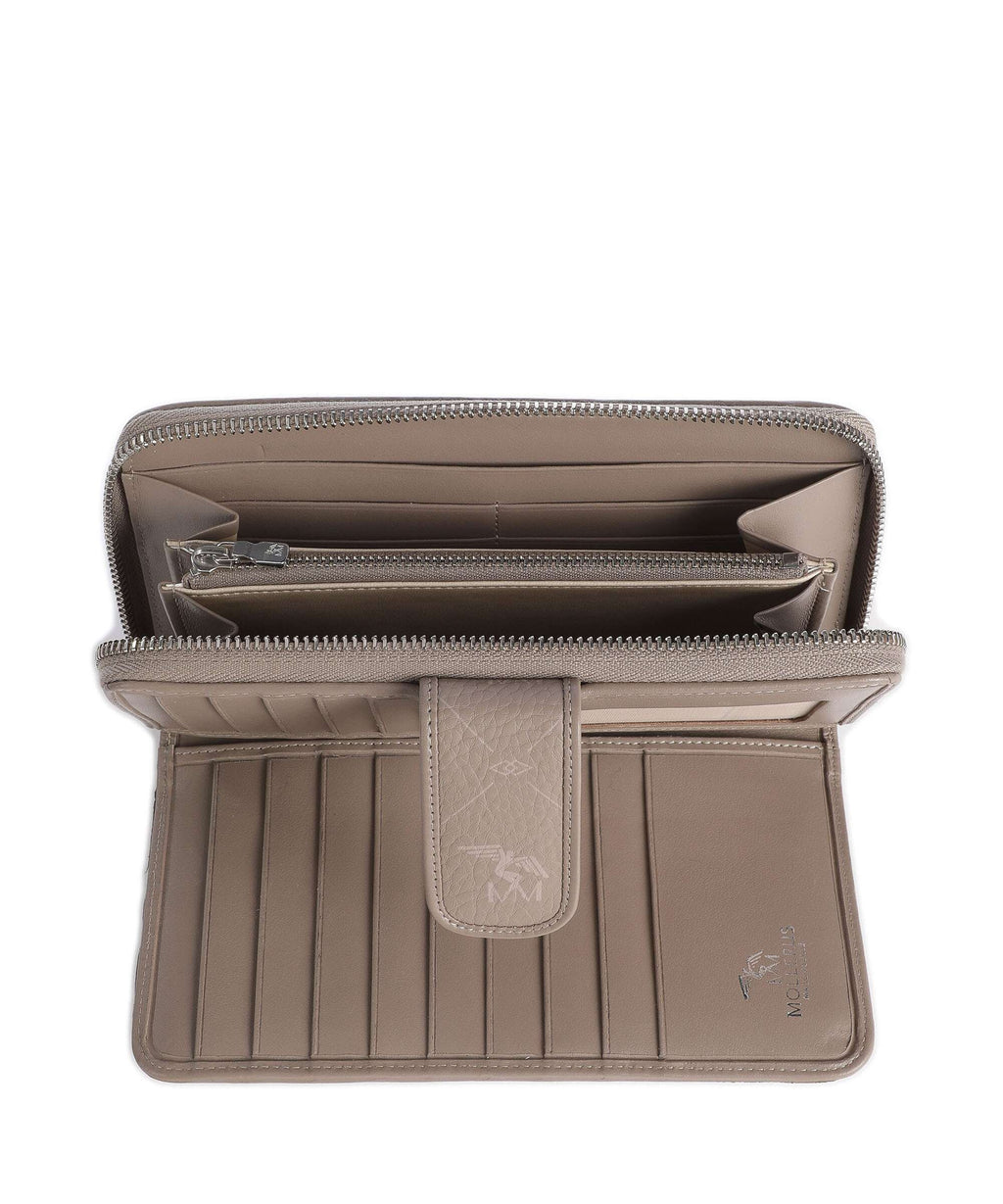 Maison Mollerus Pecarus Matterhorn Wallet taupe/rosé