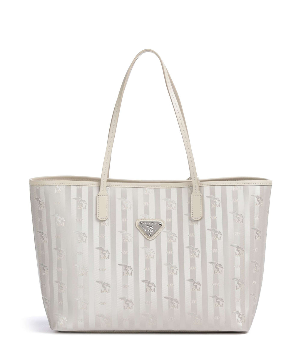 Maison Mollerus Vinerus Bern Tote bag metallic silber/perle