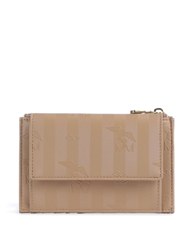 Maison Mollerus Canvas Buin Credit card holder cappuccino beige