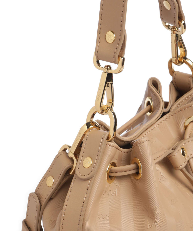Maison Mollerus Vinerus Sion Bucket bag cappuccino beige