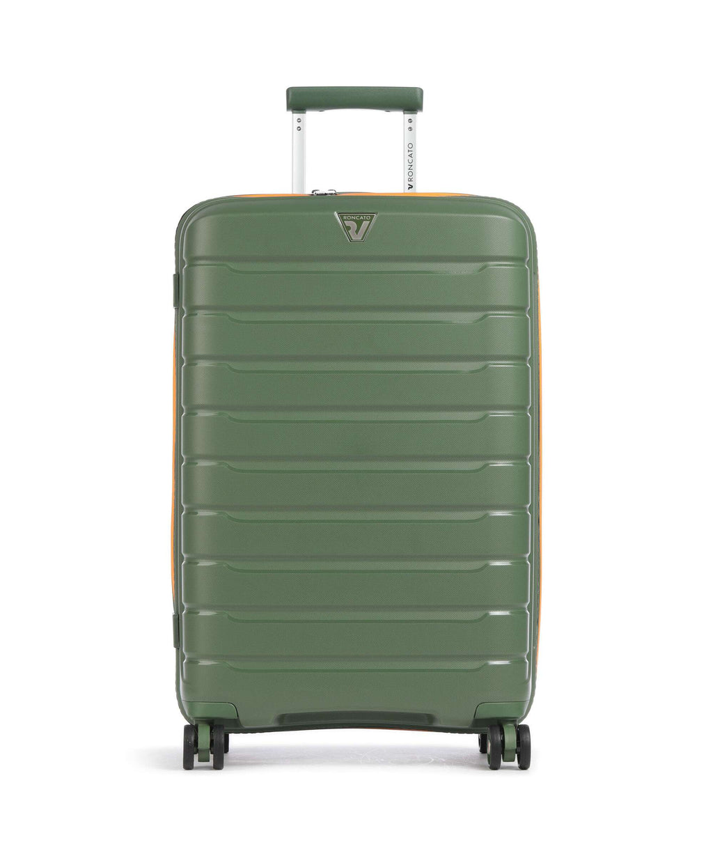 Roncato B-Flying Neon M Spinner (4 wheels) verde militare