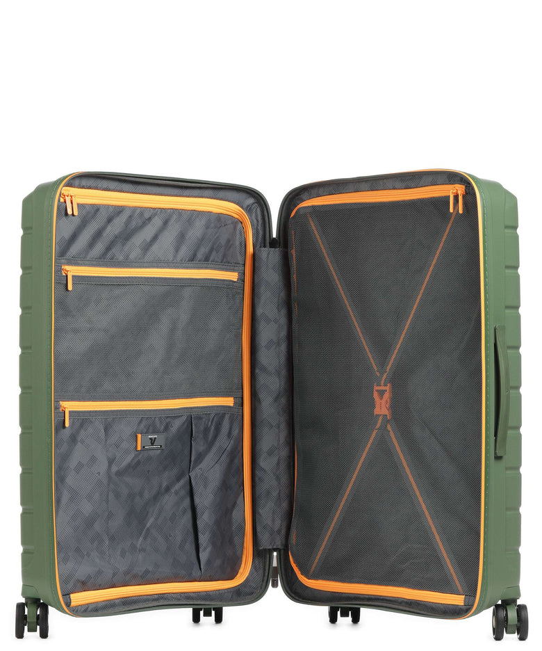 Roncato B-Flying Neon M Spinner (4 wheels) verde militare