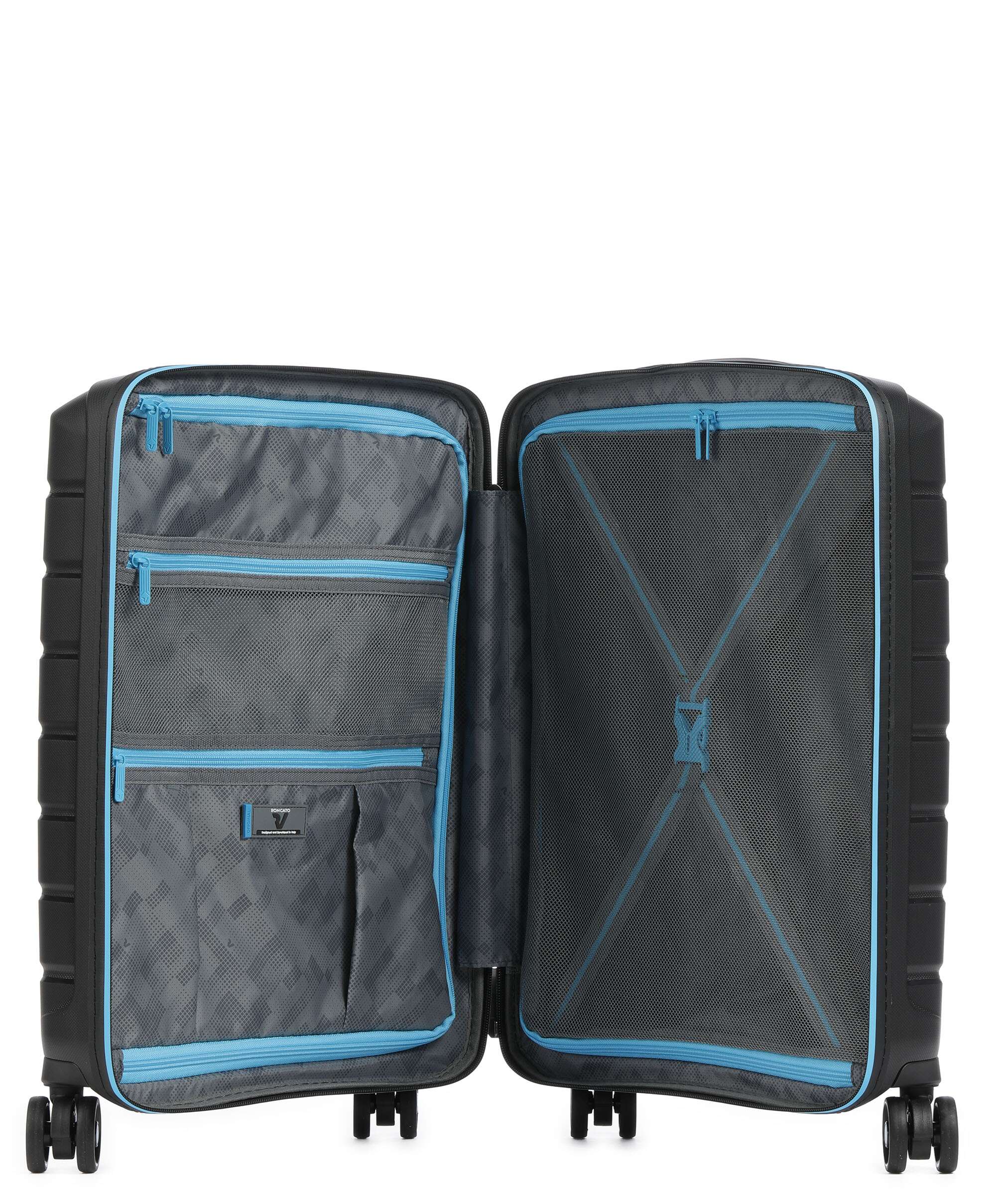 Roncato B-Flying Neon S Spinner (4 wheels) nero