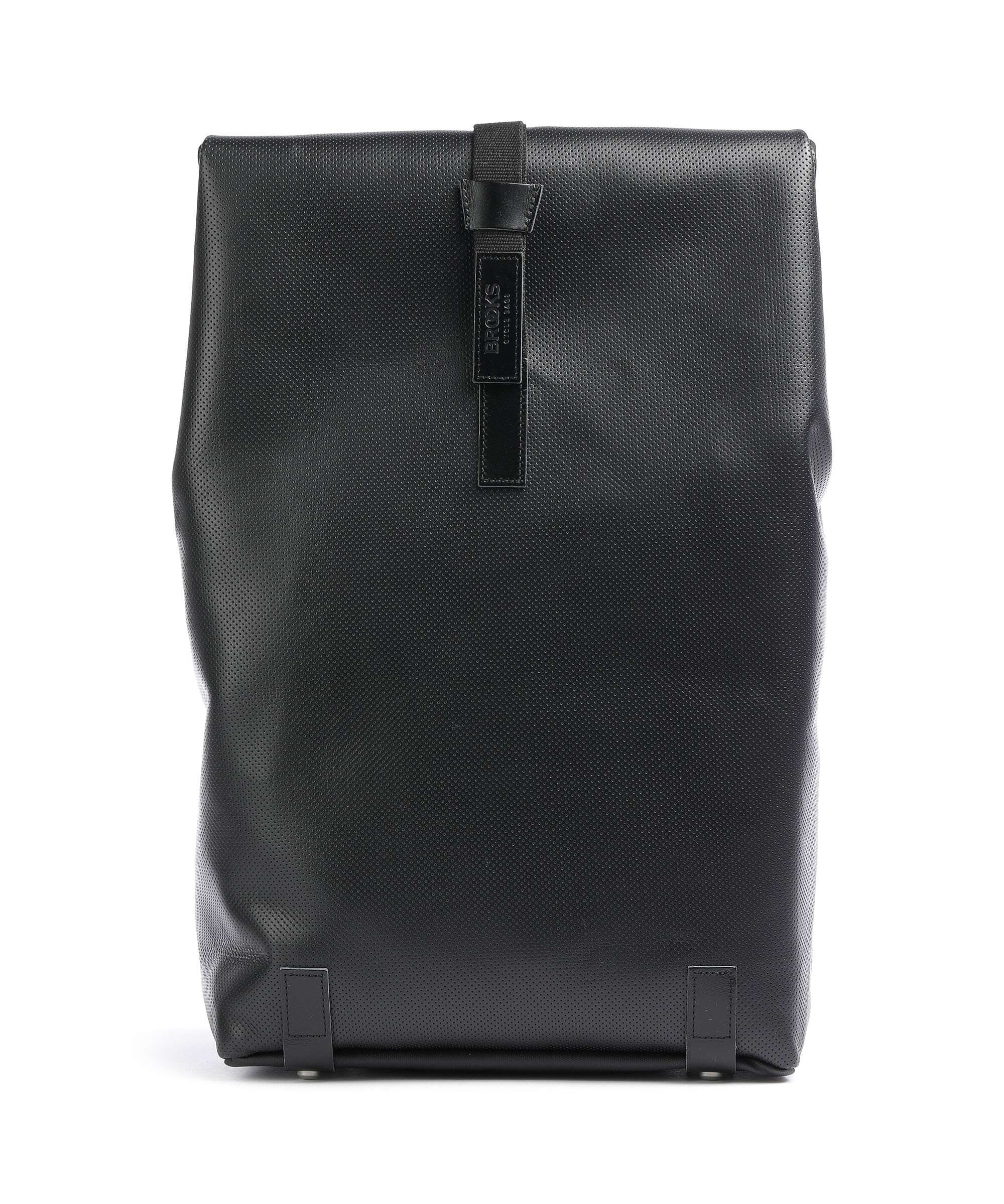 Brooks England Pickwick Reflective Leather Large Rolltop backpack black