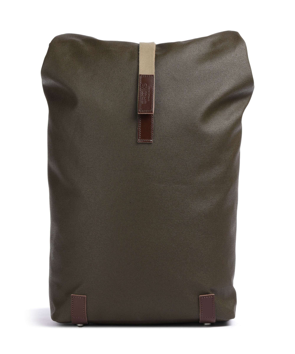 Brooks England Pickwick Patchwork Large Rolltop backpack moss