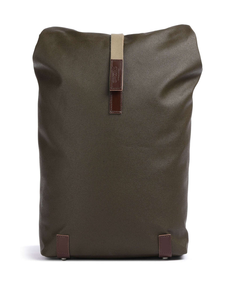 Brooks England Pickwick Patchwork Large Rolltop backpack moss