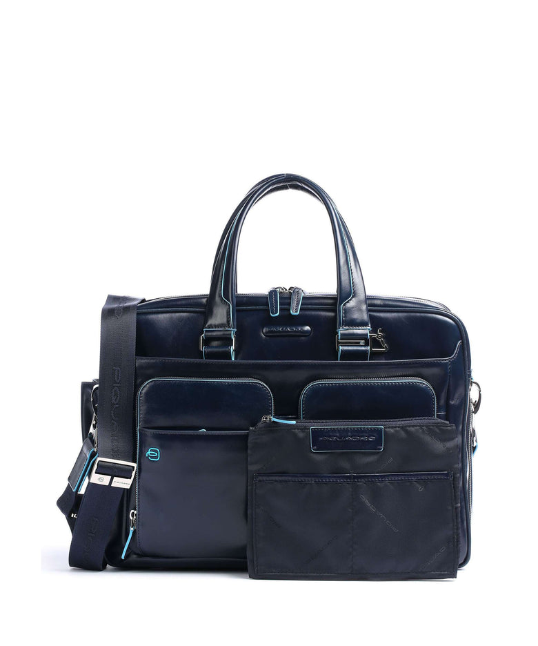 Piquadro Blue Square Briefcase blu