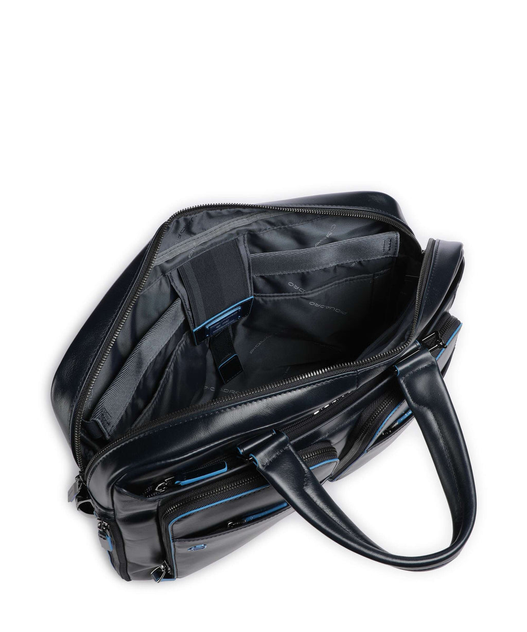 Piquadro Blue Square Briefcase blu