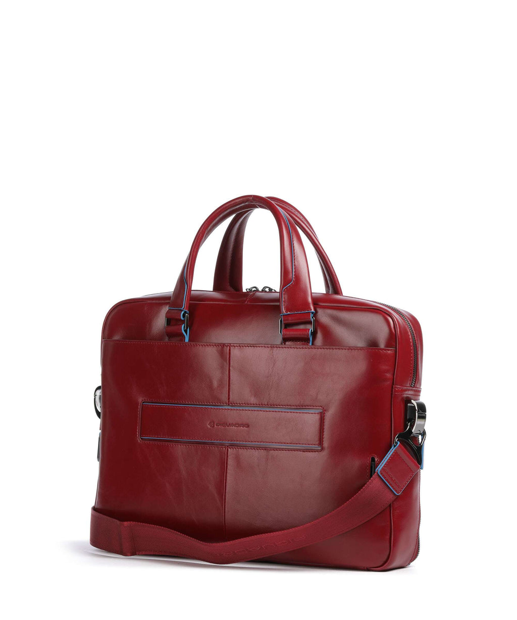 Piquadro Blue Square Briefcase rosso
