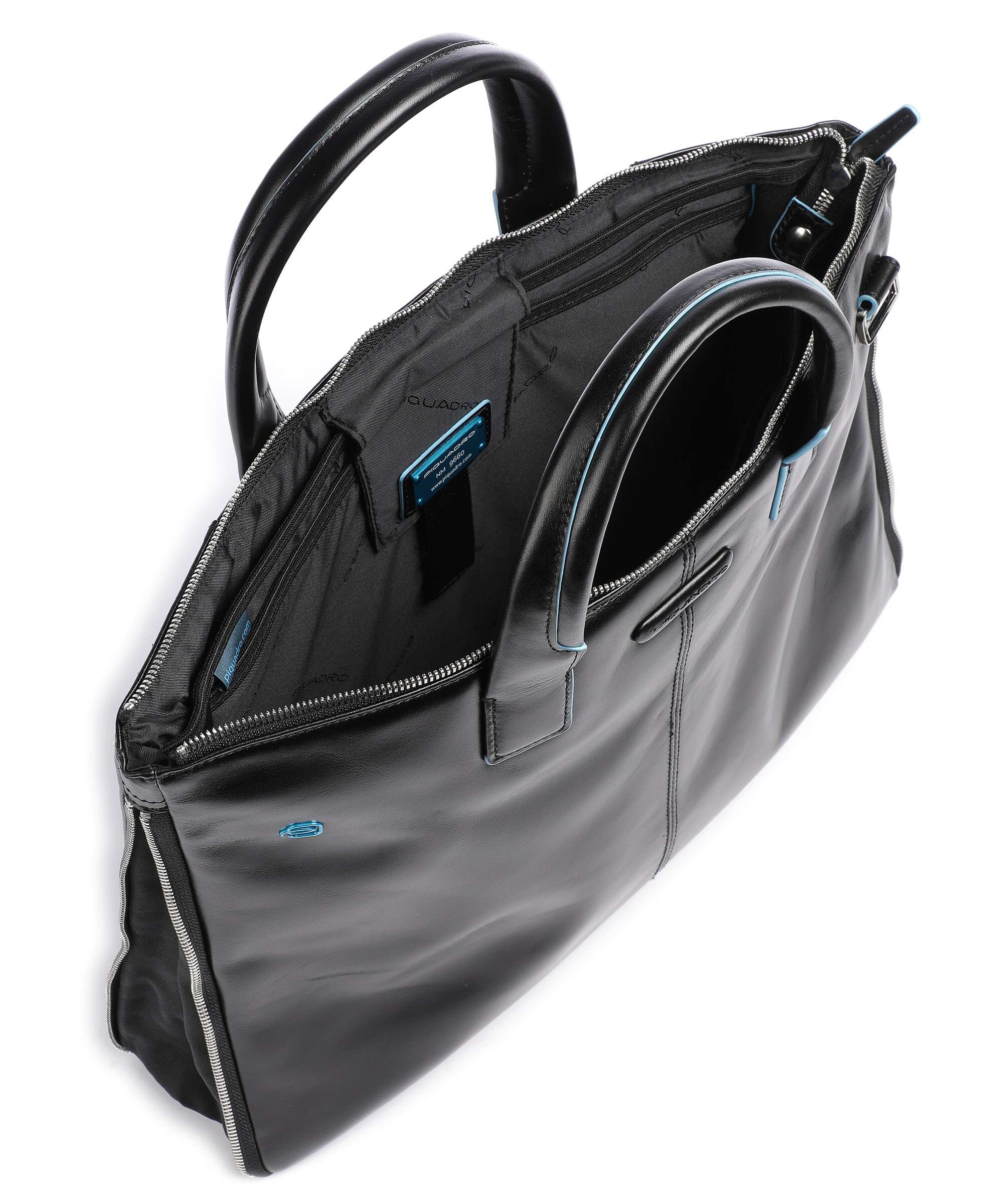 Piquadro Blue Square Briefcase nero