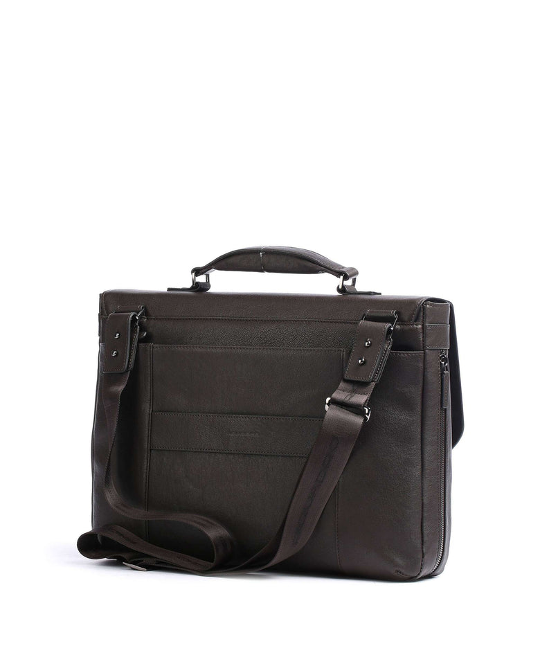 Piquadro Black Square Briefcase testa di moro