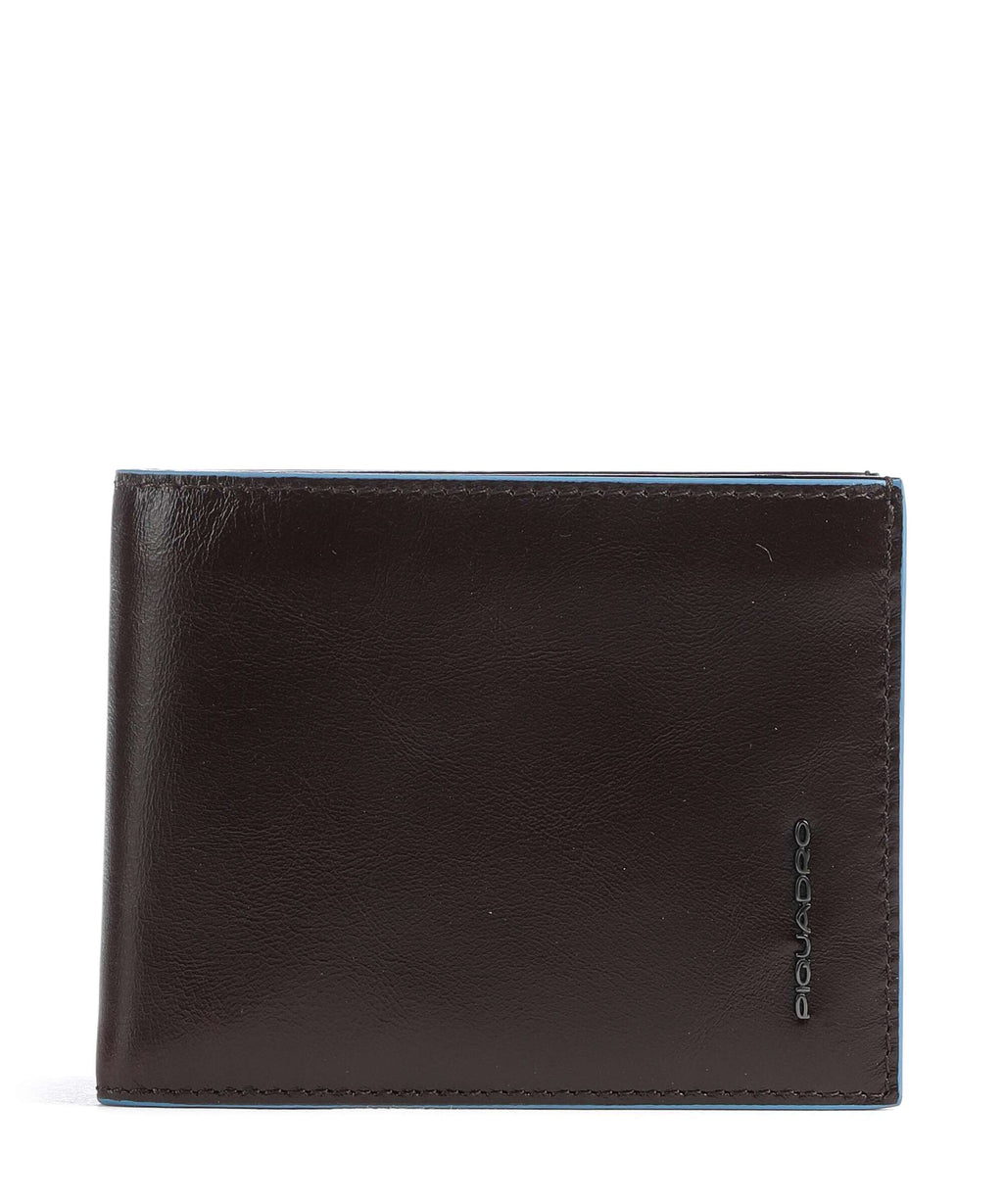 Piquadro Blue Square Credit card holder mahogany