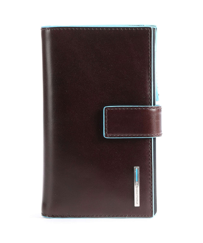 Piquadro Blue Square Credit card holder mahogany