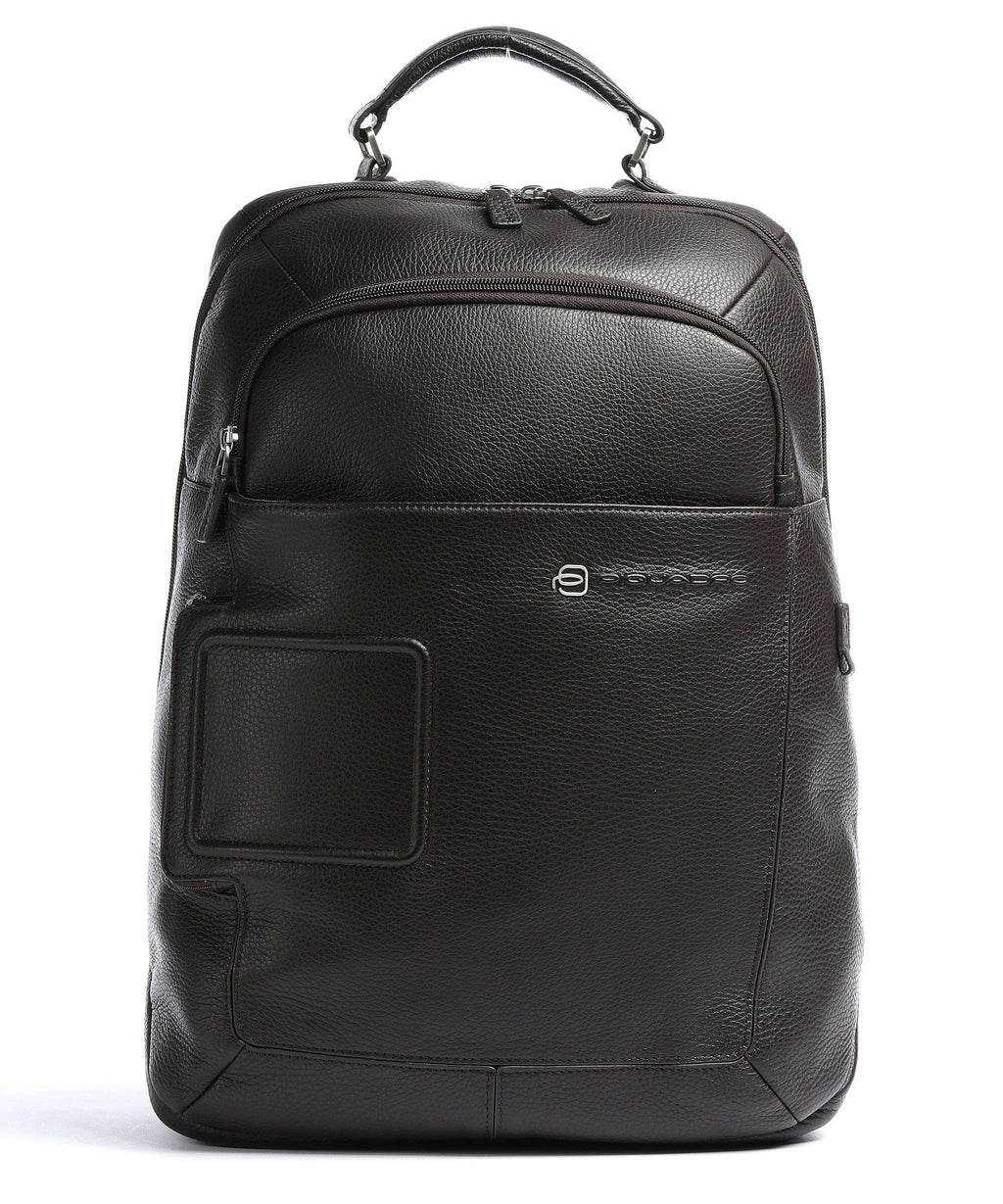 Piquadro Vibe Laptop backpack dark brown