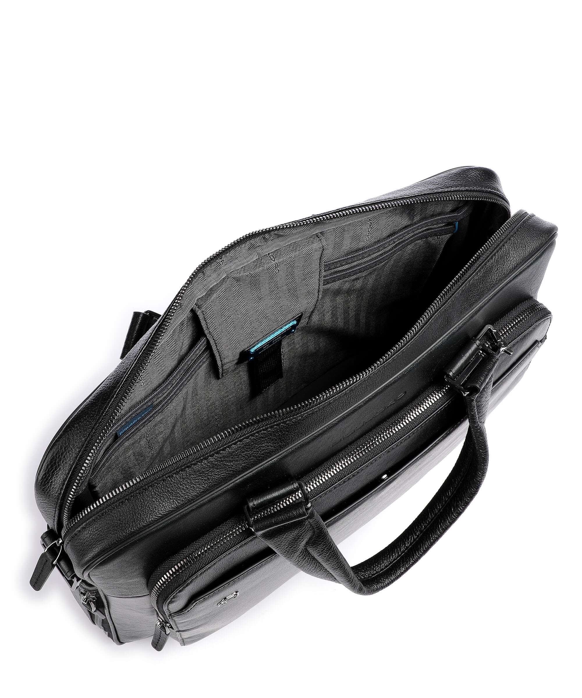 Piquadro Black Square Briefcase black