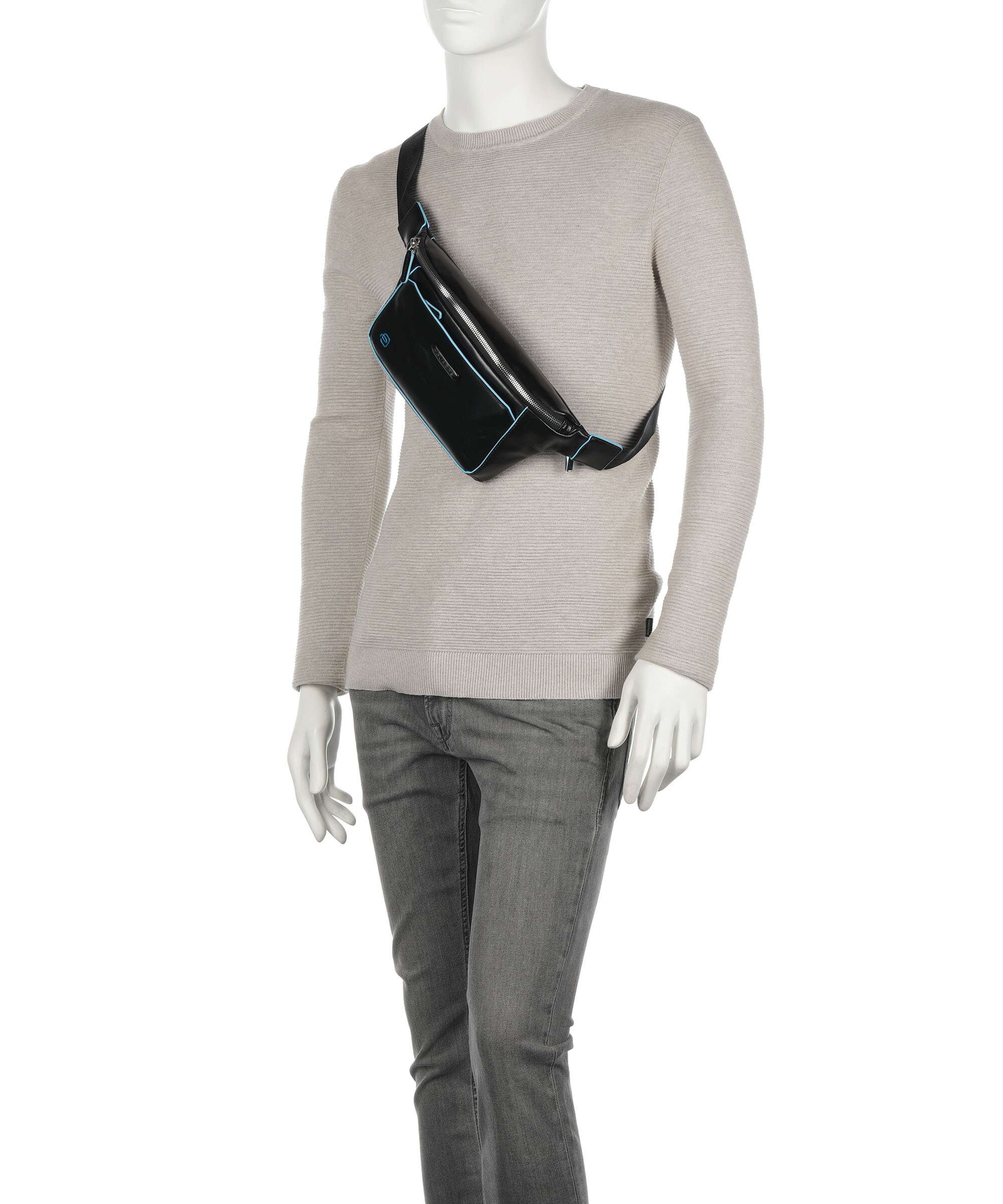 Piquadro Blue Square Belt bag nero