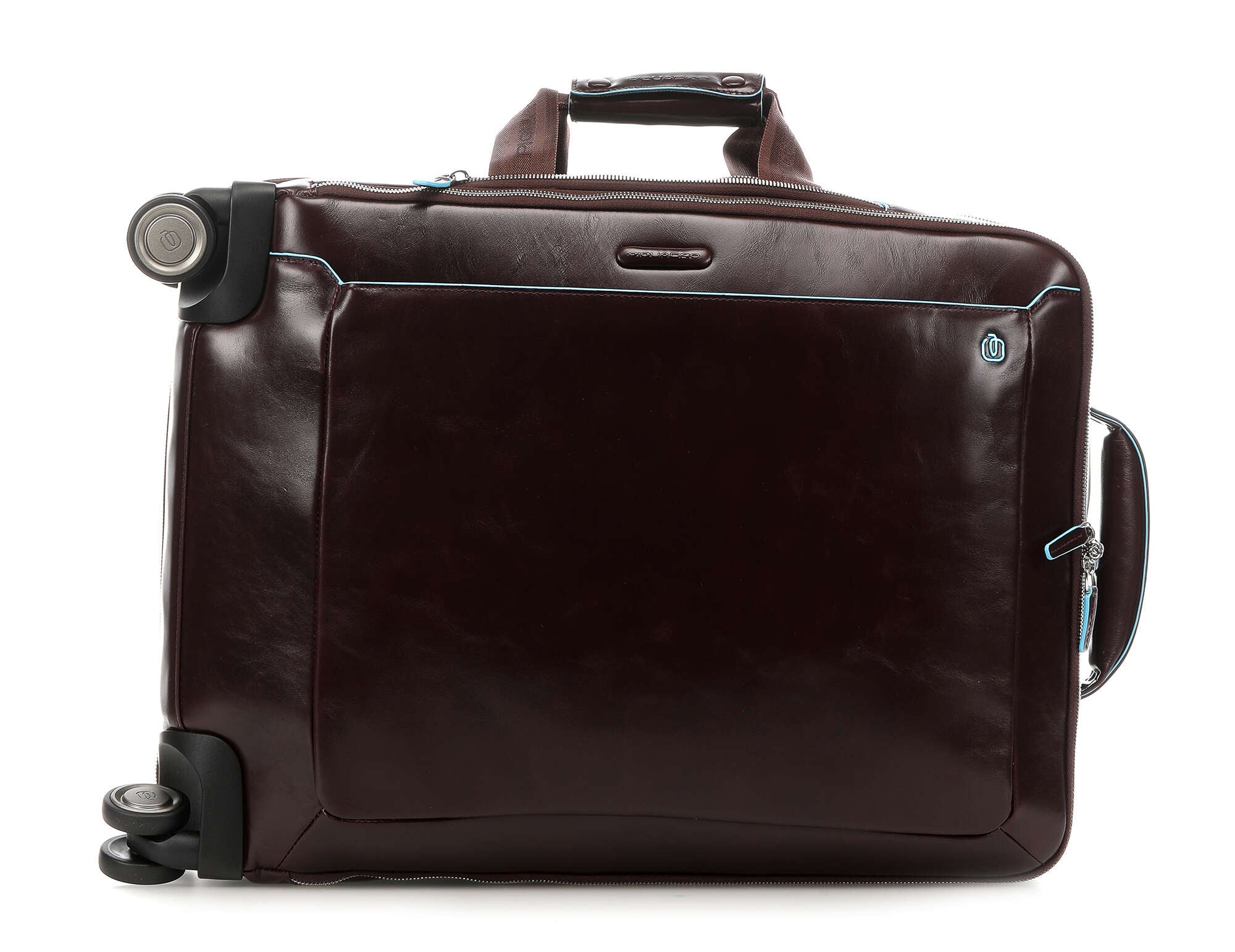 Piquadro Blue Square Spinner (4 wheels) mahogany