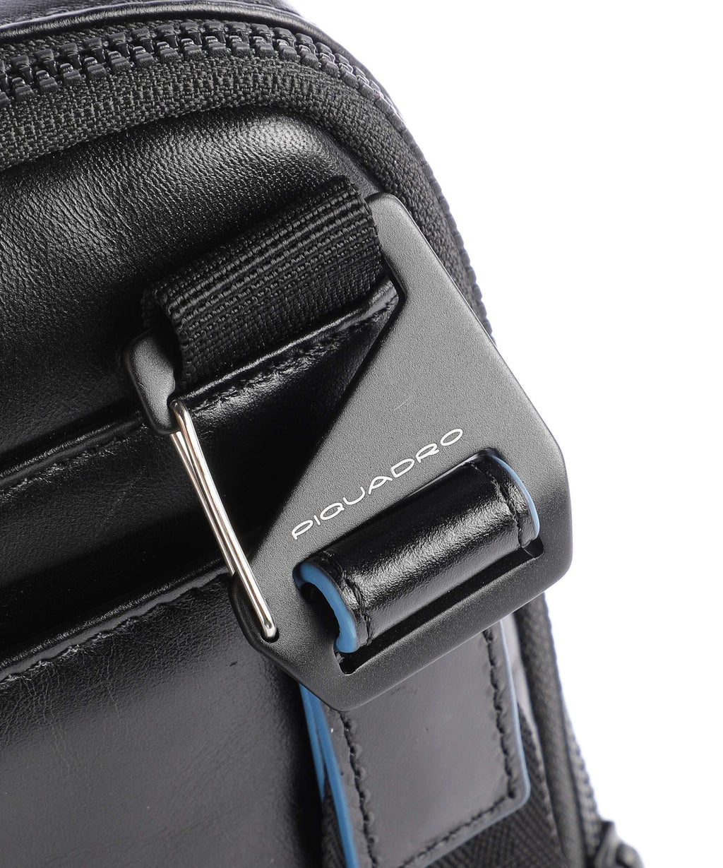 Piquadro Blue Square Revamp Crossbody bag black