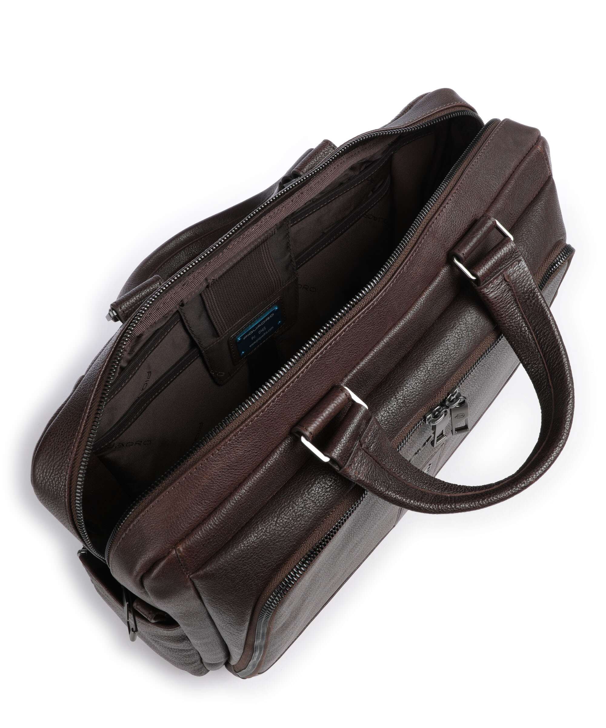 Piquadro Carl 13 Briefcase testa di moro