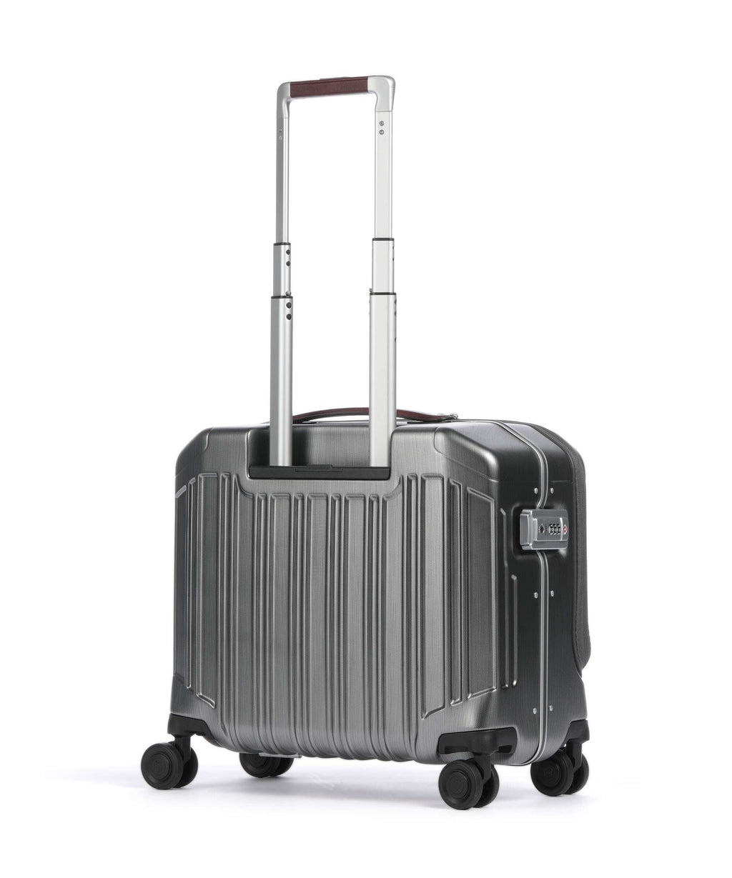 Piquadro PQ-LM Rolling briefcase nero/cuoio